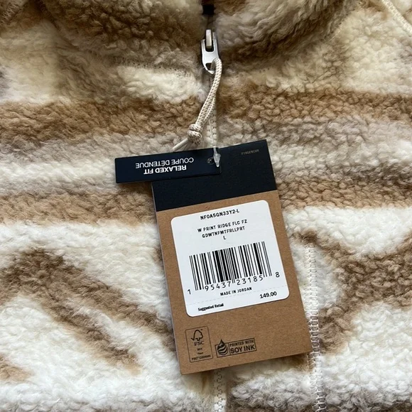 The North Face Women's Printed Ridge Fleece Full-Zip Jacket GDWTNFMTFRLLPRT - Picture 9 of 13